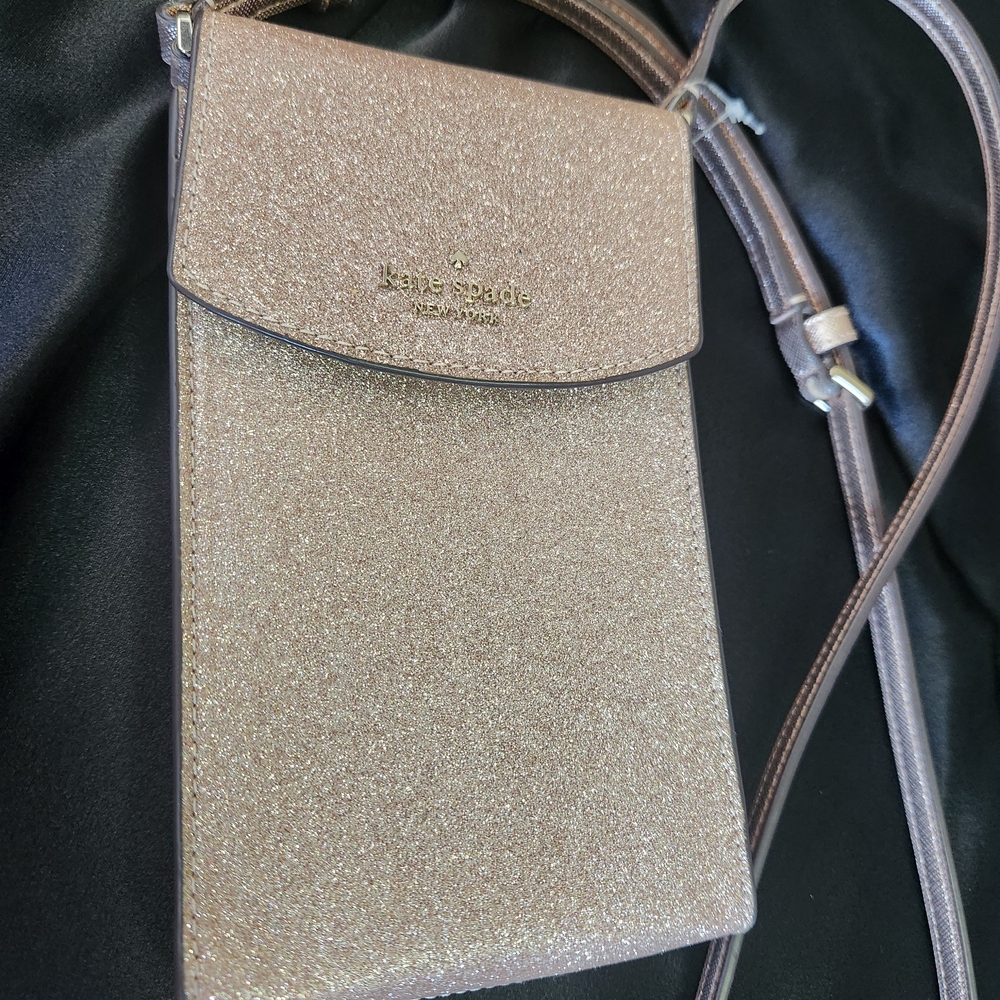 Kate Spade Gold Glitter Crossbody Bag